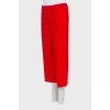 Red culottes with pockets