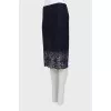 Lace dark blue skirt