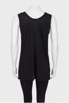 Relaxed tank top with sequins