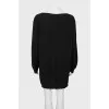 Cashmere and silk shift dress