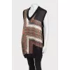 Combined tunic with slit