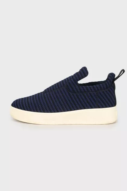 Textile sneakers with a pattern