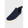 Textile sneakers with a pattern