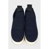 Textile sneakers with a pattern