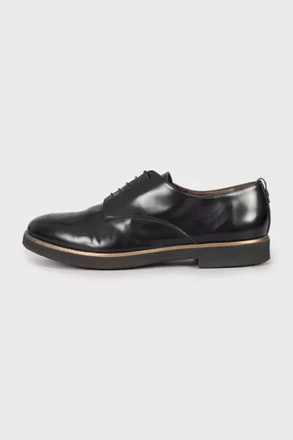 Men's black brogues