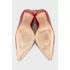 Red pointed toe shoes