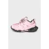 Pink sneakers Track
