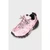 Pink sneakers Track