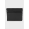 Men's leather cardholder with tag