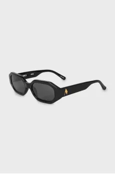 Glossy black sunglasses