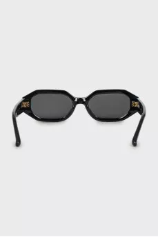Glossy black sunglasses