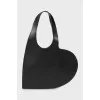 Black leather bag