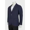Men's checkered wool jacket