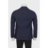 Men's checkered wool jacket