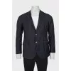 Men's fitted jacket in check