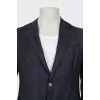 Men's fitted jacket in check