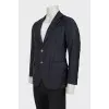 Men's fitted jacket in check