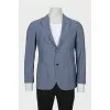 Men's checkered wool jacket