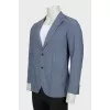 Men's checkered wool jacket