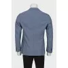 Men's checkered wool jacket