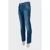 Men's jeans with silver hardware