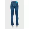 Men's jeans with silver hardware