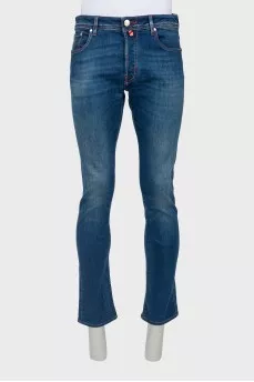 Men's dark blue jeans