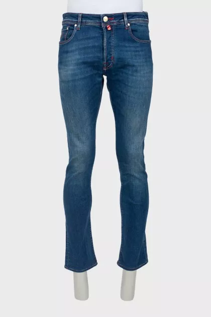 Men's dark blue jeans