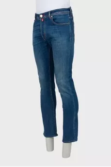 Men's dark blue jeans