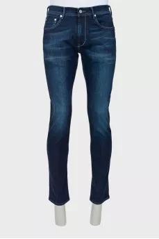 Men's dark blue jeans