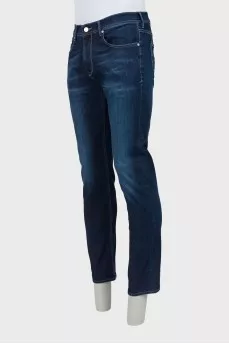 Men's dark blue jeans