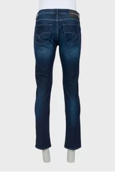 Men's dark blue jeans