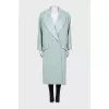 Turquoise wool coat
