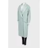 Turquoise wool coat