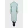 Turquoise wool coat