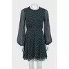 Dark green printed dress