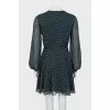 Dark green printed dress
