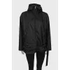 Windbreaker with zip pocket
