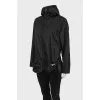 Windbreaker with zip pocket