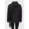 Windbreaker with zip pocket