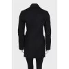 Black coat with pockets