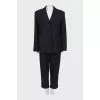 Navy blue suit with trousers