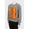 Decorated cashmere sweater