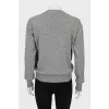 Decorated cashmere sweater