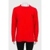 Red wool sweater