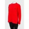 Red wool sweater
