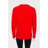 Red wool sweater