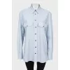 Light blue loose fit shirt