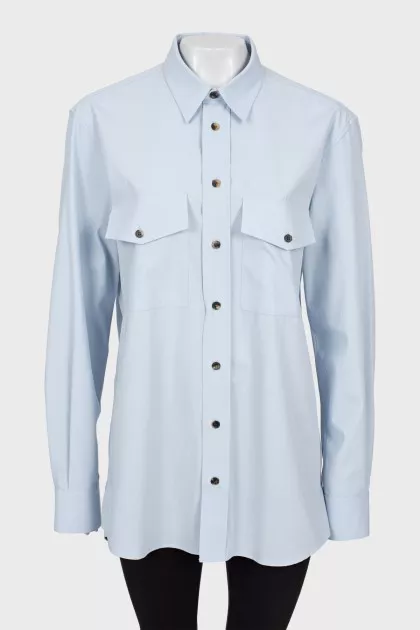 Light blue loose fit shirt