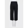 Wool black culottes